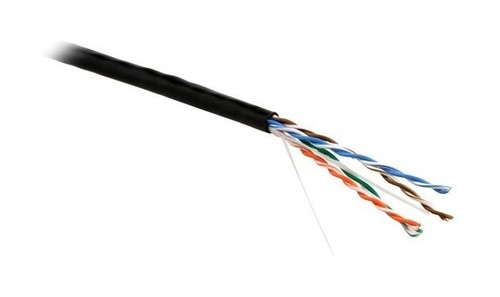 Hyperline (305 м) Кабель витая пара, неэкранированная U/UTP, категория 5e, 4 пары (24 AWG), многожильный (patсh), LSZH, нг(А)-HF, -20°C – +75°C, черный