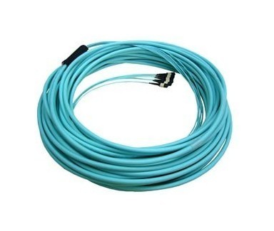 Hyperline (TC-503-12F-MTPF-MTPF-IN-LSZH-40M) Кабельная волоконно-оптическая транковая сборка, MPO (мама)- MPO (мама), 12 волокон, комплект для протяжки, LSZH, 50/125 (OM3), 40/100G, внутренний, 40 м