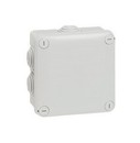 LEGRAND Коробка 105х105х55 мм, 7 кабельных вводов, IP 55, серая, Plexo