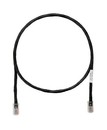 PANDUIT Патч-корд TX5e UTP, Cat.5e, с модульными разъёмами PAN-PLUG™ на обоих концах, 24 AWG, 0.5 м, черный