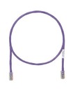 PANDUIT Патч-корд TX5e UTP, Cat.5e, с модульными разъёмами PAN-PLUG™ на обоих концах, 24 AWG, 3 м, фиолетовый