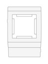 DKC / ДКС In-liner Classic PDA-45N 120 Рамка на кабель-канал TA-GN шириной 120мм, 2М, пластик, цвет белый, Mosaic 45