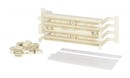 PANDUIT Настенный 144-парный кросс высокой плотности (36 портов) GP6, категория 6, в комплекте 4-парные блоки