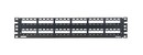 PANDUIT Модульная цельнометаллическая патч-панель Mini-Com® 19", 48 портов, 2U с мет. держателем кабелей