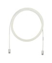 PANDUIT Патч-корд малого диаметра (3,8мм) с модульными разъёмами RJ-45 Pan-Plug™ на обоих концах, 28 AWG, UTP, Cat.5e, LSZH, 6 м, белый