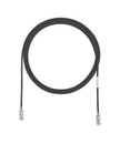 PANDUIT Патч-корд малого диаметра (3,8мм) с модульными разъёмами RJ-45 TX6™ на обоих концах, 28 AWG, UTP, Cat.6, LSZH, 0.5 м, черный