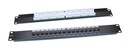 Hyperline Патч-панель 19", 1U, 16 портов RJ-45, категория 5e, Dual IDC, ROHS, цвет черный