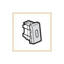 LEGRAND 79202 Переключатель 2-х позиционный, 1М, с подсветкой, алюминиевый, Mosaic
