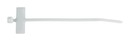 PANDUIT Кабельная стяжка Pan-Ty® неразъемная миниатюрная, 2.5 х 101 мм (ШхД), с площадкой (флажок) для маркера 7.9 x 23.4 мм, нейлон 6.6, цвет натуральный (100 шт.)