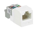 PANDUIT Универсальный модуль Mini-Com®, медный, неэкранированный (UTP), категория 6, RJ45, 8-позиционный, 8-проводной (8P8C), T568A/B, тип TP, красный