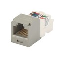 PANDUIT Универсальный модуль Mini-Com®, медный, неэкранированный (UTP), категория 6, RJ45, 8-позиционный, 8-проводной (8P8C), T568A/B, тип TP, серый