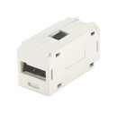 PANDUIT Модуль Mini-Com® с разъемом USB 2.0 Female A/Female A, черный