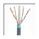 PANDUIT (PFL6004DG-ED) (500 м) Кабель витая пара, экранированная F/UTP, категория 6, 4 пары (23 AWG), одножильный (solid), экран - фольга, с разделителем, LSZH IEC 60332-1 (нг-HFLTx), -20°C - +60°C, темно-серый