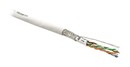 Hyperline (500 м) Кабель витая пара, экранированная SF/UTP, категория 6, 4 пары (26 AWG), многожильный (patch), экран - фольга + медная оплетка, LSZH, серый