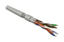 Hyperline (500 м) Кабель витая пара, экранированная U/FTP, категория 6, 4 пары (26 AWG), многожильный (patch), каждая пара в фольге, LSZH, серый