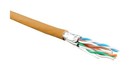 Hyperline (500 м) Кабель витая пара, экранир. U/FTP, кат. 6, 4 пары (23 AWG), одножил. (solid), кажд.пара в фольге, LSZH, нг(А)-HF, –20°C–+60°C, оранжевый-гарантия: 15 лет компон., 25 лет системная