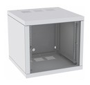 ZPAS WZ-7240-20-A1-011-BNP Шкаф настенный 19-дюймовый (19"), серия Z-BOX, 6U, 365x600х600мм (ВхШхГ), со стеклянной дверью, с открывающимися стенками, без наклеек на дверях, цвет серый (RAL 7035) (собранный)