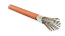 Hyperline (FO-D-IN-50-24-FRPVC) Кабель волоконно-оптический 50/125 (OM2) многомодовый, 24 волокна, плотное буферное покрытие (tight buffer), для внутренней прокладки, PVC, -25°C - +75°C, оранжевый