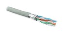 Hyperline (500 м) Кабель витая пара U/FTP, кат. 6a (10GBE), 4 пары (23AWG), одножильный (solid), каждая пара в экране, без общего экрана, нг(A)-HF, –20°C – +60°C, серый