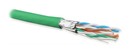 Hyperline (500 м) Кабель витая пара U/FTP, кат. 6a (10GBE), 4 пары (23AWG), одножильный (solid), каждая пара в экране, без общего экрана, нг(A)-HF, –20°C – +60°C, зеленый