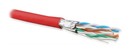 Hyperline (500 м) Кабель витая пара U/FTP, кат. 6a (10GBE), 4 пары (23AWG), одножильный (solid), каждая пара в экране, без общего экрана, нг(A)-HF, –20°C – +60°C, красный