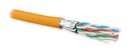 Hyperline (500 м) Кабель витая пара U/FTP, кат. 6a (10GBE), 4 пары (23AWG), одножильный (solid), каждая пара в экране, без общего экрана, нг(A)-HF, –20°C – +60°C, оранжевый