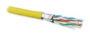 Hyperline (500 м) Кабель витая пара U/FTP, кат. 6a (10GBE), 4 пары (23AWG), одножильный (solid), каждая пара в экране, без общего экрана, нг(A)-HF, –20°C – +60°C, желтый