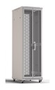 Hyperline Шкаф напольный 19-дюймовый, 42U, 2055x800х1000 мм (ВхШхГ), передняя и задняя распашные перфорированные двери (75%), ручка с замком, цвет серый (RAL 7035) (разобранный)