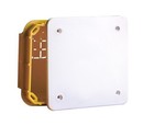 DKC / ДКС Коробка ответвительная прямоугольная для твердых стен, номинально 154х98х70мм, полистирол, IP40, цвет крышки белый (RAL 9010)