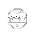 Hyperline Губки для HT-336FM для обжима изолированных наконечников (AWG22-18/16-14/12-10), DIN 0.5-1.0/1.5-2.5/4-6mm.