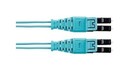 PANDUIT Волоконно-оптический патч-корд LC-LC Push-Pull, многомодовый 50/125 (OM3), duplex, 1.6 мм, LSZH, 2 м