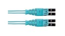 PANDUIT Волоконно-оптический патч-корд LC-LC Push-Pull, многомодовый 50/125 (OM3), duplex, 1.6 мм, LSZH, Optimized IL, 1 м (замена на FX2ELQ1Q1SNM001)