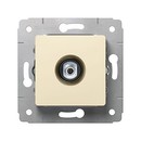 LEGRAND Розетка TV, тип F, 0-2400МГц, 1.5дБ, слоновая кость, Cariva