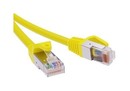 DKC / ДКС Патч-корд экранированный CAT5E F/UTP 4х2, LSZH, желтый, 10.0м