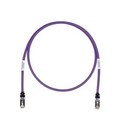PANDUIT Патч-корд TX6 PLUS S/FTP, 10Gig, Cat.6А, с модульными разъемами TX6™ PLUS на обоих концах, 0.5 м, фиолетовый