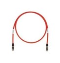 PANDUIT Патч-корд TX6 PLUS S/FTP, 10Gig, Cat.6А, с модульными разъемами TX6™ PLUS на обоих концах, 1 м, красный