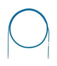 PANDUIT Патч-корд малого диаметра (4,7мм) с модульными разъёмами RJ-45 Pan-Plug™ на обоих концах, 28 AWG, UTP, Cat.6A, LSZH, 1 м, фиолетовый