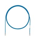 PANDUIT Патч-корд малого диаметра (4,7мм) с модульными разъёмами RJ-45 Pan-Plug™ на обоих концах, 28 AWG, UTP, Cat.6A, LSZH, 2 м, синий
