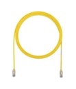 PANDUIT Патч-корд малого диаметра (4,7мм) с модульными разъёмами RJ-45 Pan-Plug™ на обоих концах, 28 AWG, UTP, Cat.6A, LSZH, 15 м, желтый