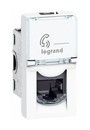 LEGRAND 78730 Модуль розетки телефонной RJ-11, 4 контакта, 1М, Mosaic