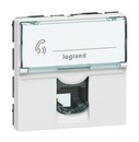 LEGRAND 78731 Модуль розетки RJ11, 4 контакта, 2М, белый, Mosaic