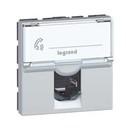 LEGRAND 79465 Модуль розетки компьютерной RJ-45, кат. 6, FTP, 2М, алюминиевая, Mosaic