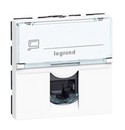 LEGRAND 76592 Модуль розетки компьютерной RJ-45 под углом 90°, кат. 6, FTP, 2М, белая, Mosaic