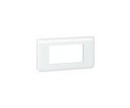 LEGRAND 79314 Рамка пластиковая, 4 модуля, горизонтальная, цвет алюминий, Mosaic