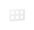 LEGRAND 79332 Рамка пластиковая, 2х3х2 модуля, цвет алюминий, Mosaic