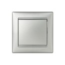 LEGRAND Выключатель 1-клавишный, без фиксации, 10А, 250В, алюминий, Valena