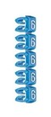 LEGRAND Маркер CAB3 "6" 0.15-0.5мм2 синий (1000 шт.)