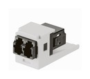 PANDUIT Оптический модуль Mini-Com® с одним дуплексным коннектором LC (ключ A - черный), с муфтой из диоксидциркониевой керамики, черный