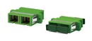 Hyperline Оптический проходной адаптер SC/APC-SC/APC, SM, duplex, корпус пластиковый, зеленый, зеленые колпачки
