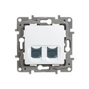 LEGRAND Розетка компьютерная 2ХRJ45, категория 6 UTP, белая, ETIKA